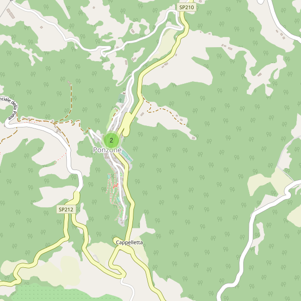 Thumbnail mappa parcheggi di Ponzone
