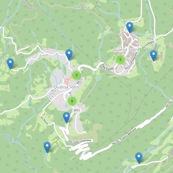 Thumbnail mappa parcheggi di Quarna Sotto