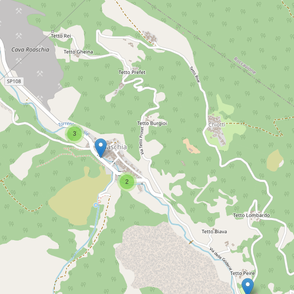 Thumbnail mappa parcheggi di Roaschia