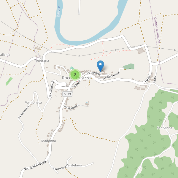 Thumbnail mappa parcheggi di Rocca d'Arazzo
