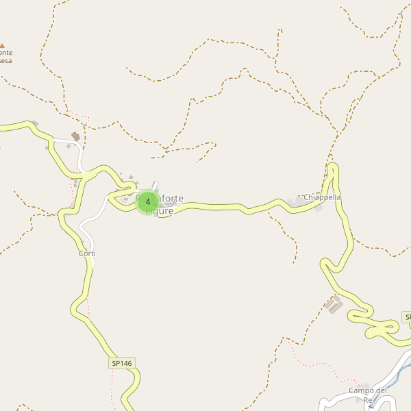 Thumbnail mappa parcheggi di Roccaforte Ligure