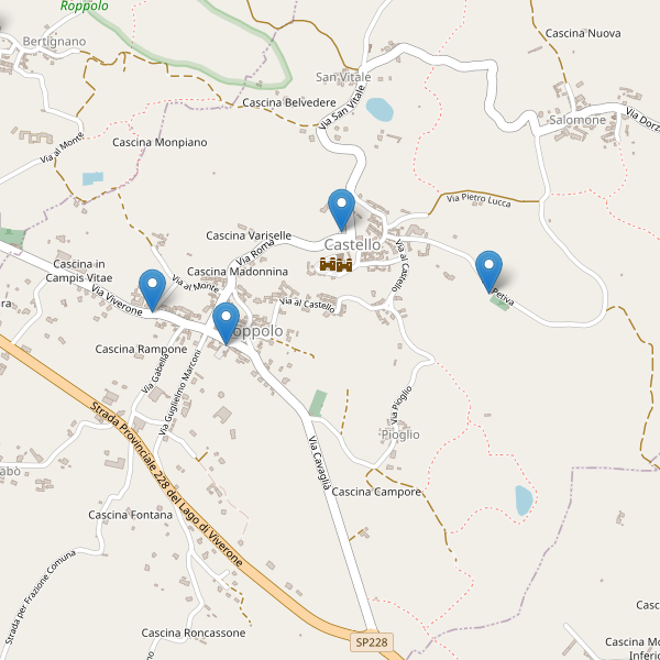 Thumbnail mappa parcheggi di Roppolo