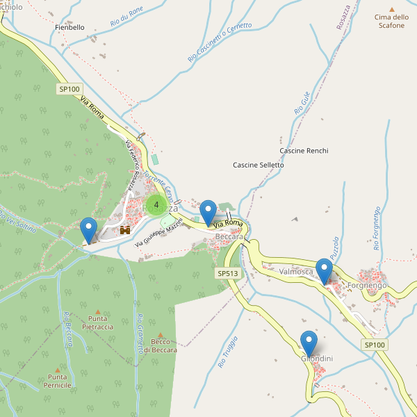 Thumbnail mappa parcheggi di Rosazza