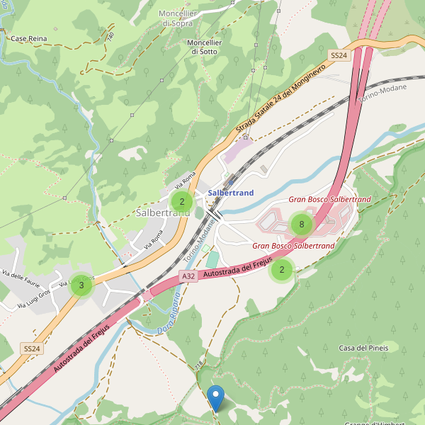 Thumbnail mappa parcheggi di Salbertrand