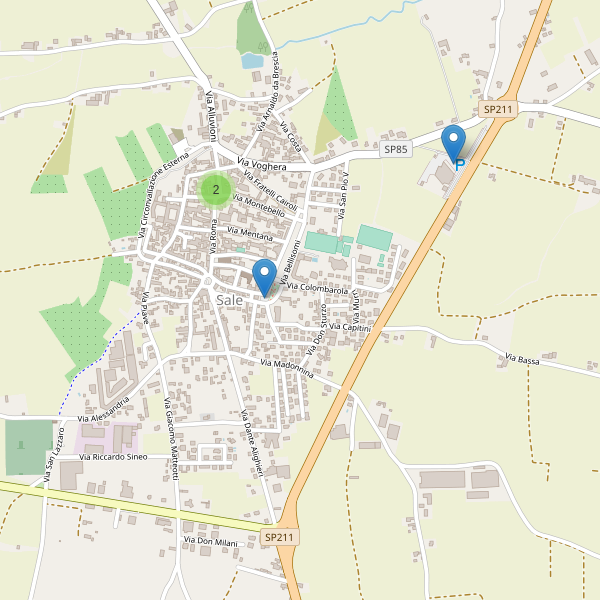 Thumbnail mappa parcheggi di Sale
