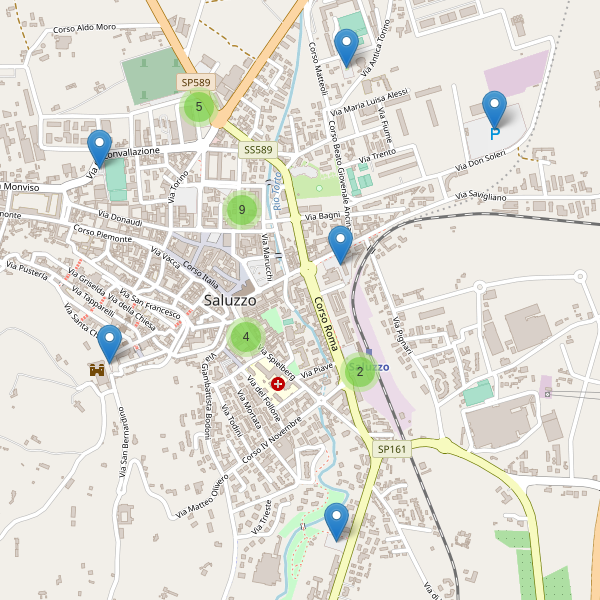 Thumbnail mappa parcheggi di Saluzzo