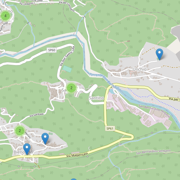 Thumbnail mappa parcheggi di San Bernardino Verbano