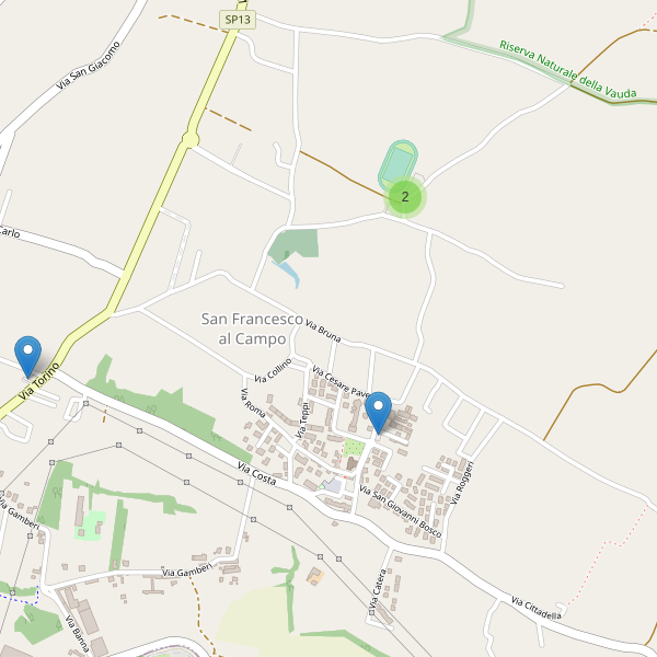 Thumbnail mappa parcheggi di San Francesco al Campo
