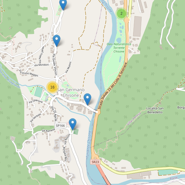 Thumbnail mappa parcheggi di San Germano Chisone
