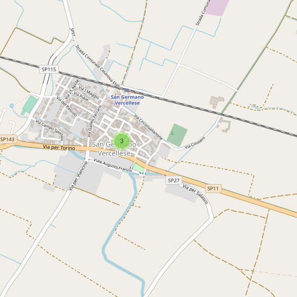 Thumbnail mappa parcheggi di San Germano Vercellese