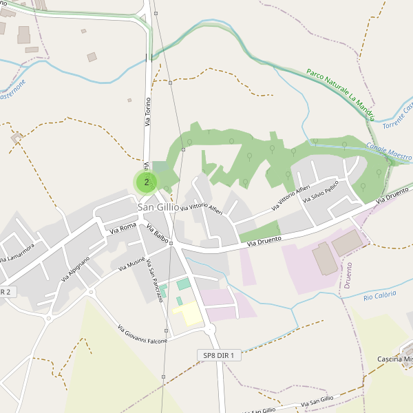 Thumbnail mappa parcheggi di San Gillio