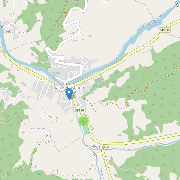 Thumbnail mappa parcheggi di San Sebastiano Curone
