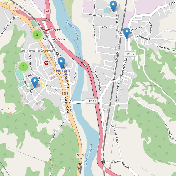 Thumbnail mappa parcheggi di Serravalle Scrivia
