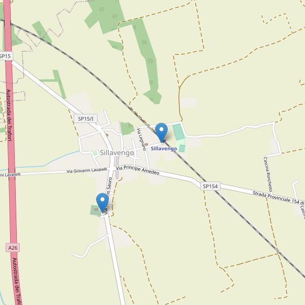 Thumbnail mappa parcheggi di Sillavengo