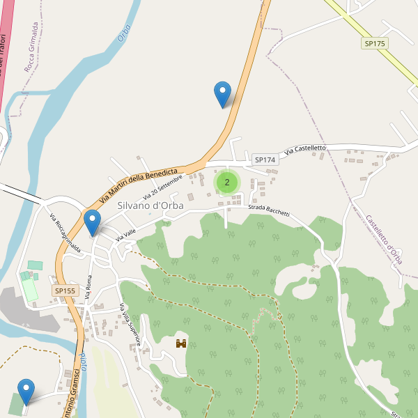 Thumbnail mappa parcheggi di Silvano d'Orba