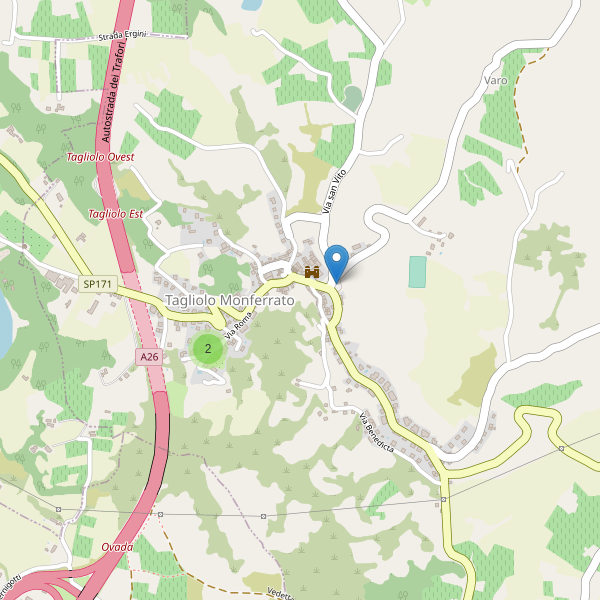 Thumbnail mappa parcheggi di Tagliolo Monferrato