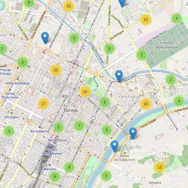Thumbnail mappa parcheggi di Torino