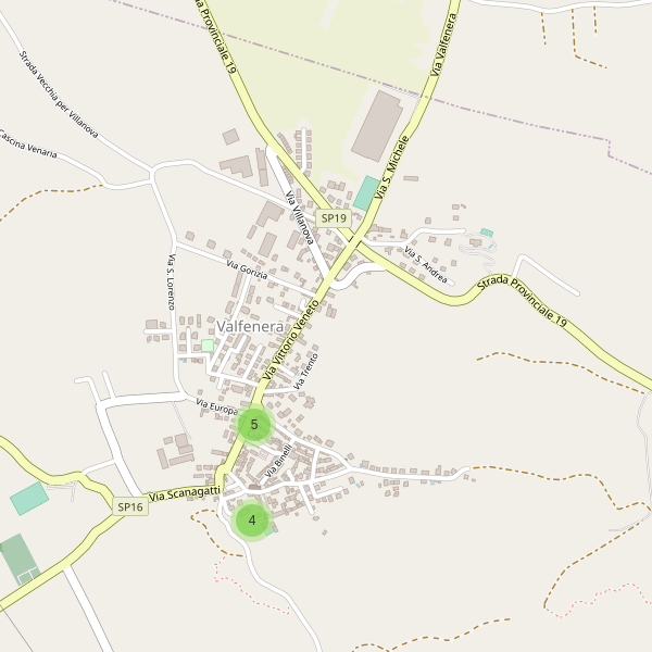 Thumbnail mappa parcheggi di Valfenera
