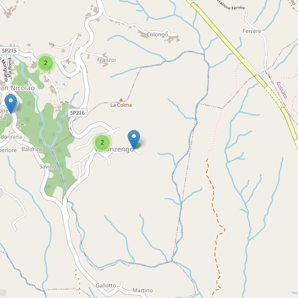 Thumbnail mappa parcheggi di Vallanzengo