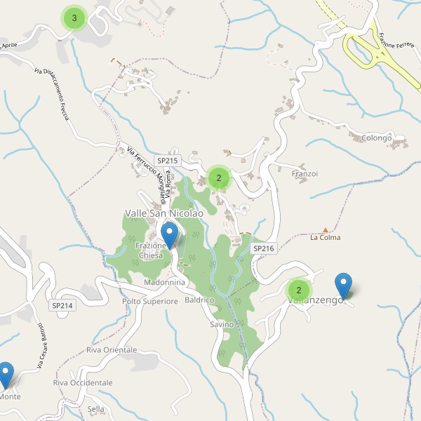 Thumbnail mappa parcheggi di Valle San Nicolao