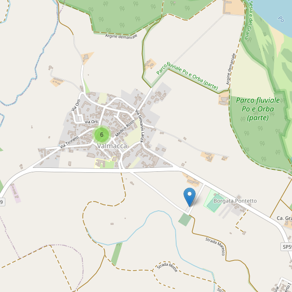 Thumbnail mappa parcheggi di Valmacca