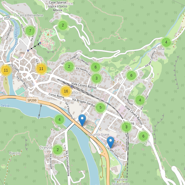 Thumbnail mappa parcheggi di Varallo