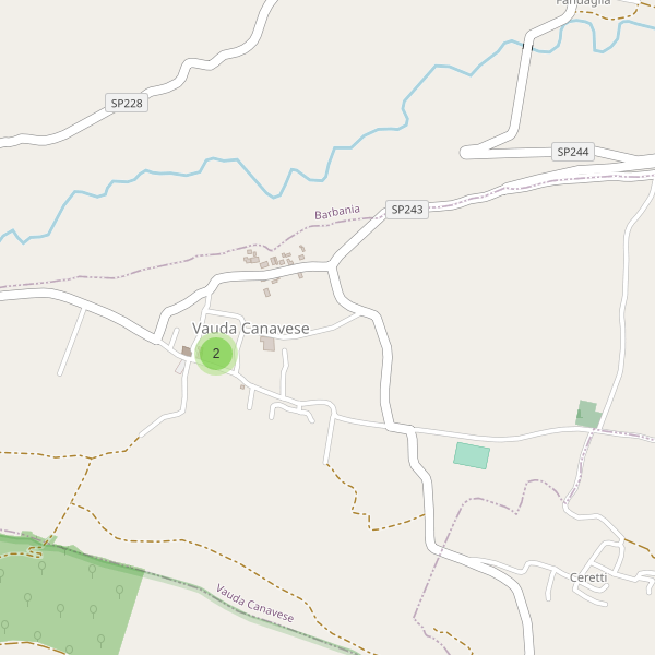 Thumbnail mappa parcheggi di Vauda Canavese