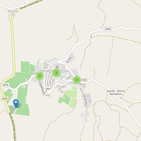 Thumbnail mappa parcheggi di Vignale Monferrato