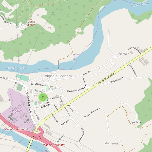 Thumbnail mappa parcheggi di Vignole Borbera