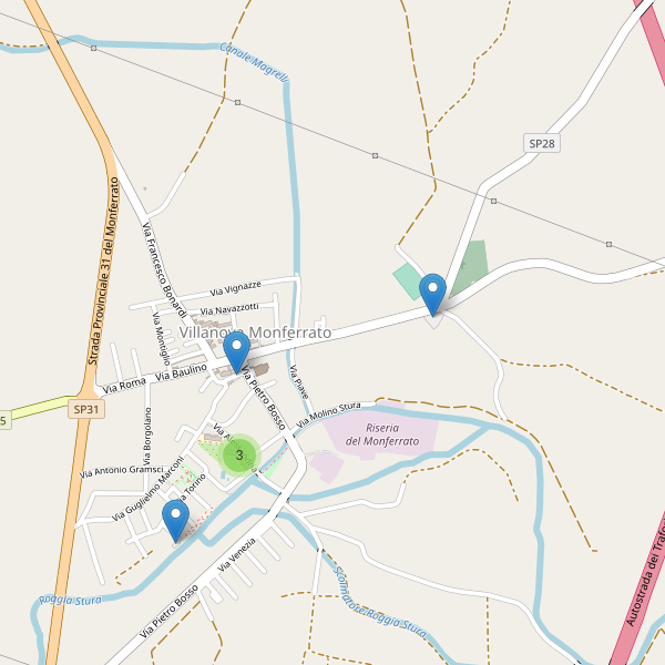 Thumbnail mappa parcheggi di Villanova Monferrato
