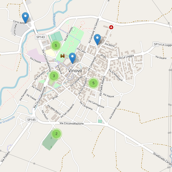 Thumbnail mappa parcheggi di Vinovo