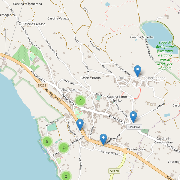 Thumbnail mappa parcheggi di Viverone