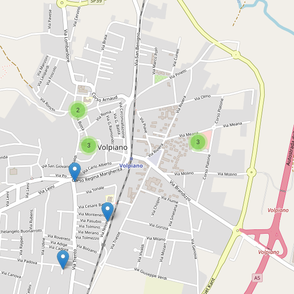 Thumbnail mappa parcheggi di Volpiano