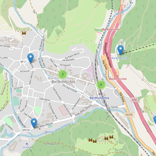 Thumbnail mappa ristoranti di Bardonecchia