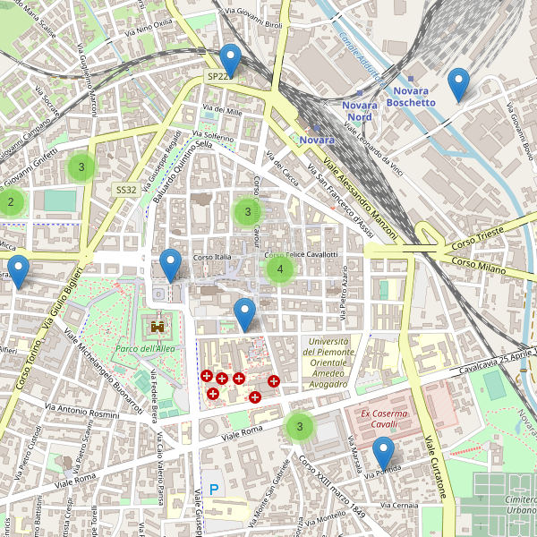 Thumbnail mappa ristoranti di Novara