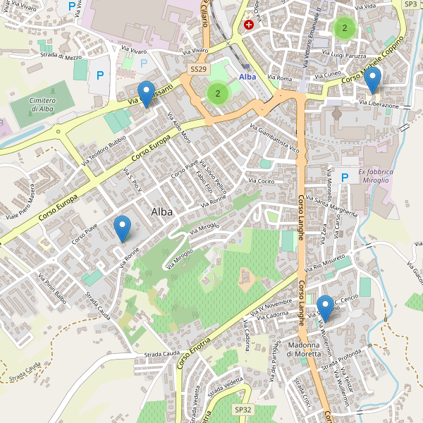 Thumbnail mappa scuole di Alba