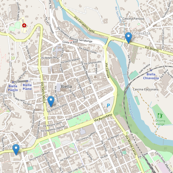 Thumbnail mappa scuole di Biella