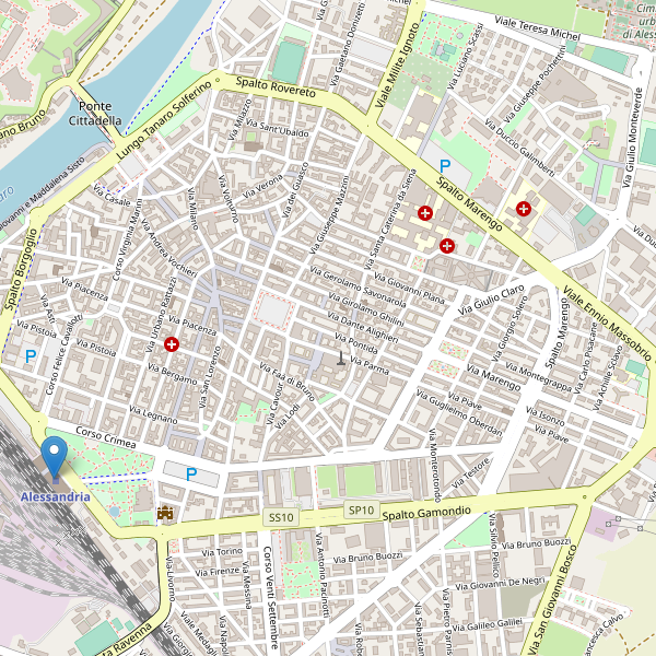 Thumbnail mappa stazioni di Alessandria