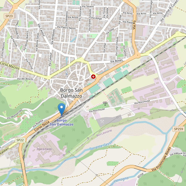 Thumbnail mappa stazioni di Borgo San Dalmazzo