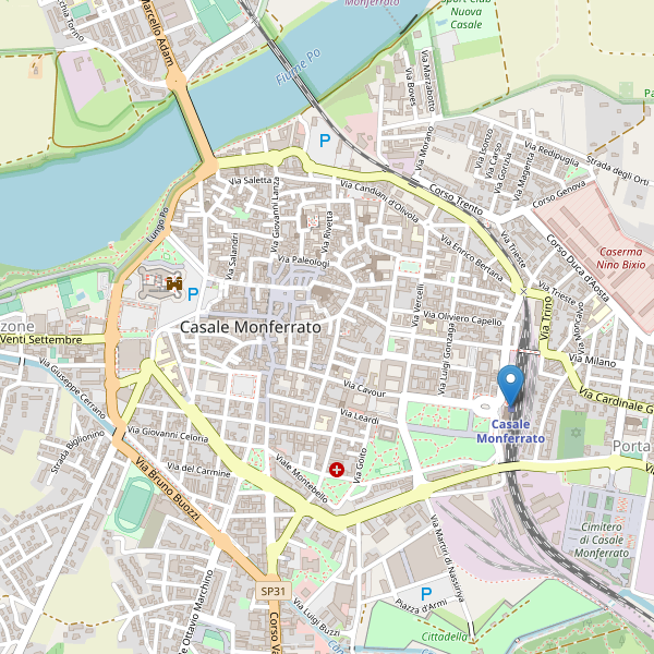 Thumbnail mappa stazioni di Casale Monferrato