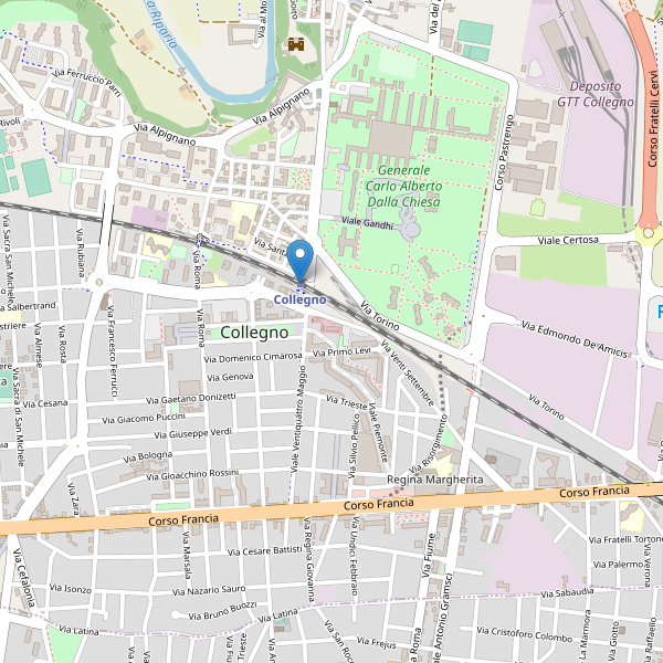 Thumbnail mappa stazioni di Collegno