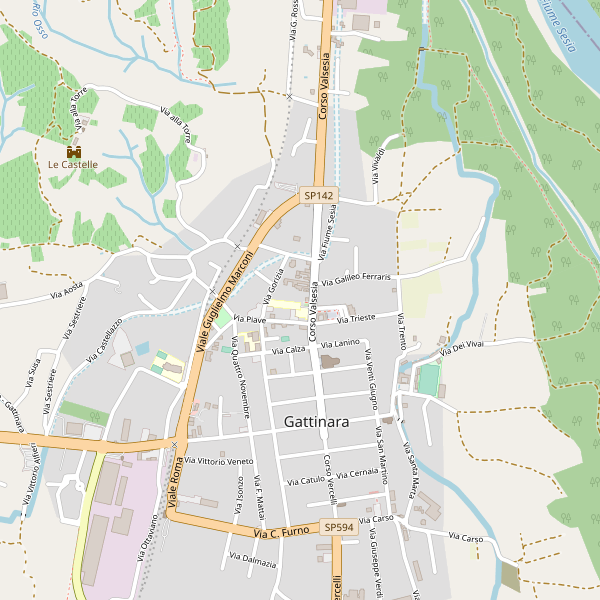 Thumbnail mappa stazioni di Gattinara