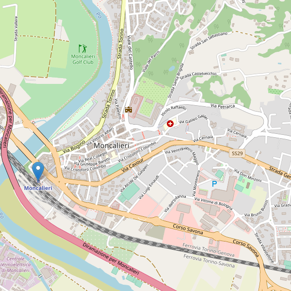 Thumbnail mappa stazioni di Moncalieri