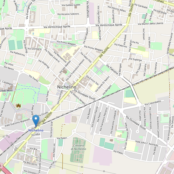 Thumbnail mappa stazioni di Nichelino