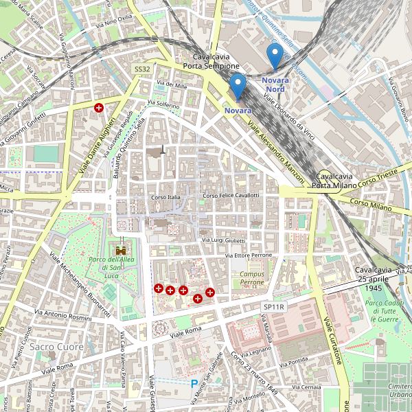 Thumbnail mappa stazioni di Novara