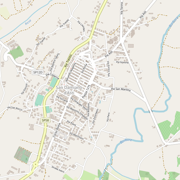 Thumbnail mappa stazioni di San Damiano d'Asti