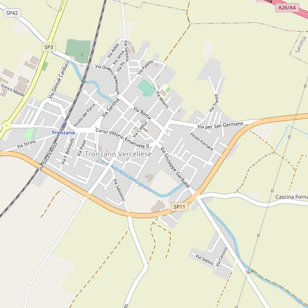 Thumbnail mappa stazioni di Tronzano Vercellese