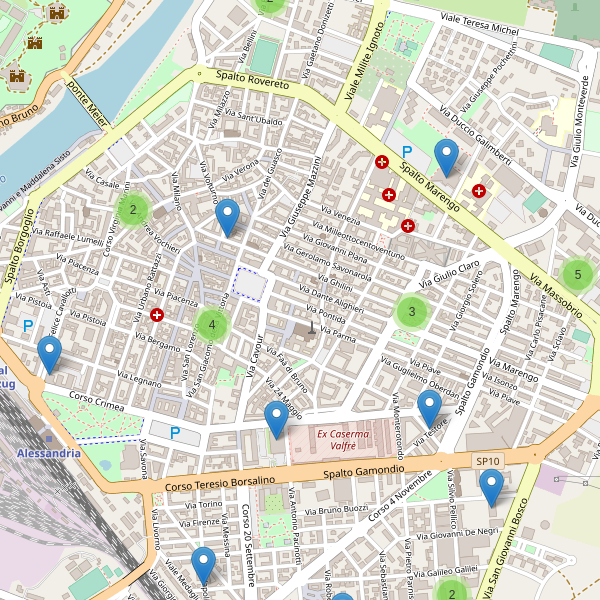 Thumbnail mappa supermercati di Alessandria