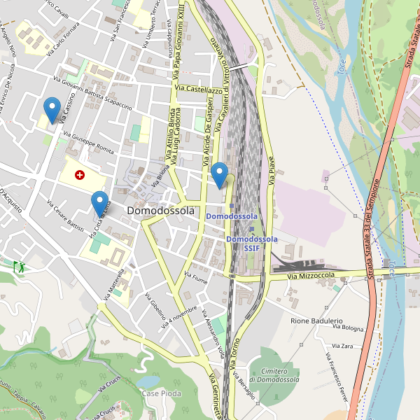 Thumbnail mappa supermercati di Domodossola