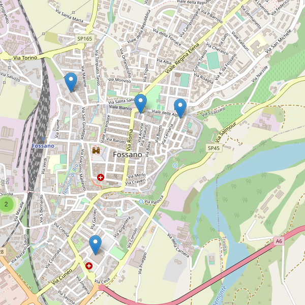 Thumbnail mappa supermercati di Fossano
